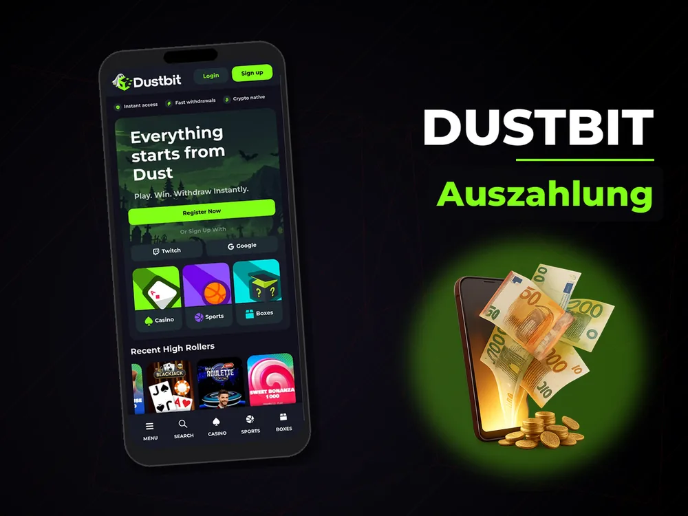 Dustbit - Auszahlung