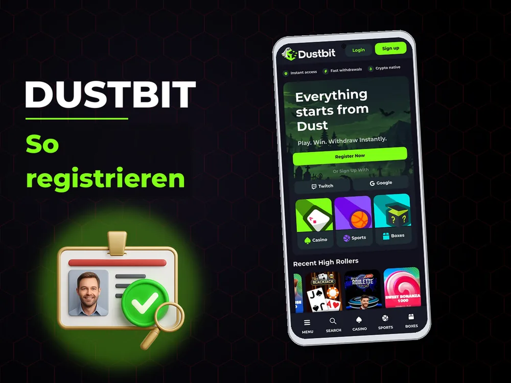 Dustbit - So registrieren
