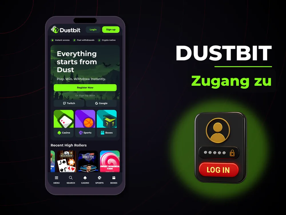 Dustbit - Zugang zu