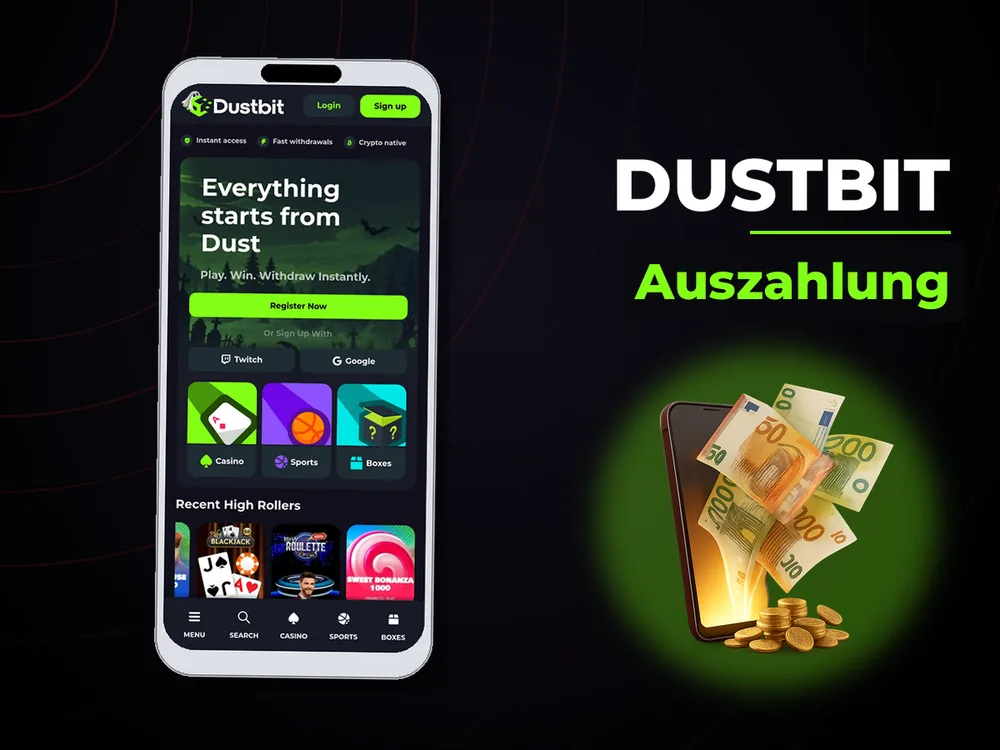 Dustbit - Auszahlung